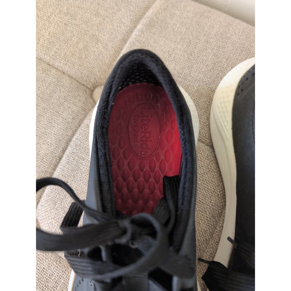 Crocs Literide Pacer Lace-up Sneaker Black Size 8 - Picture 3 of 5